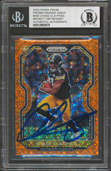 Chase Claypool Signed 2020 Panini Prizm Orange Disco #392 Rookie Card BAS Slab