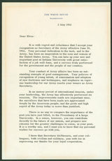John F. Kennedy Signed 7x10.25 1962 2 Page Letter On White House Letterhead BAS