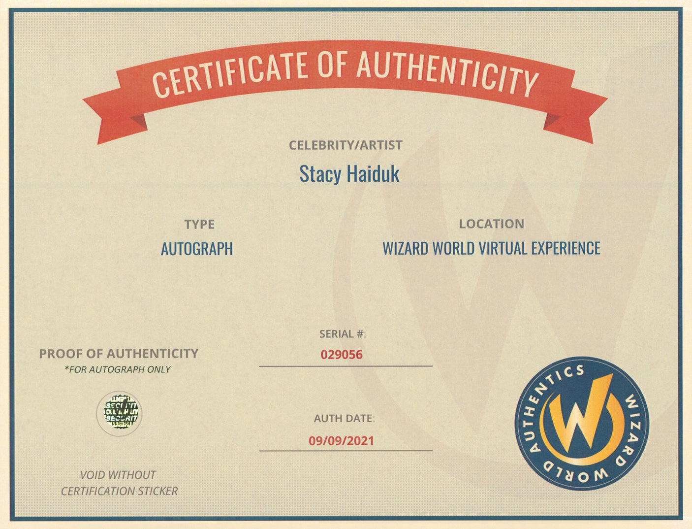 Stacy Haiduk True Blood Authentic Signed 8x10 Photo Wizard World 1