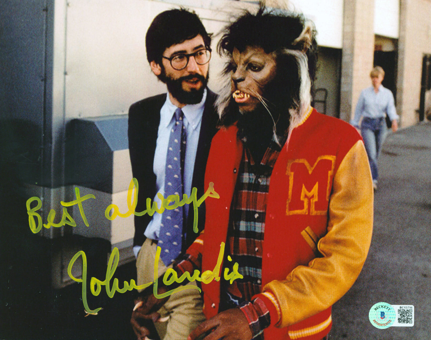 John Landis Thriller "Best Always" Authentic Signed 8x10 Photo BAS #BC13736