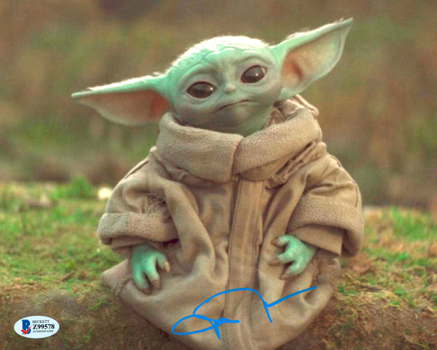 John Rosengrant The Mandalorian Authentic Signed 8x10 Photo BAS #Z99578