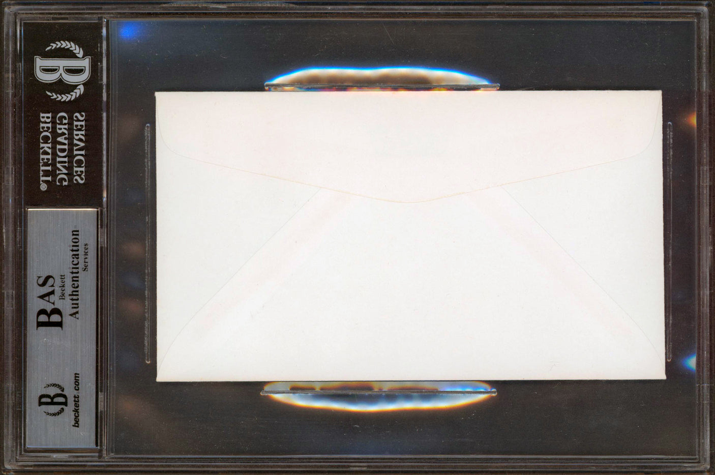 Edward White Apollo 1 CAPT, USAF Authentic Signed Envelope BAS Slabbed