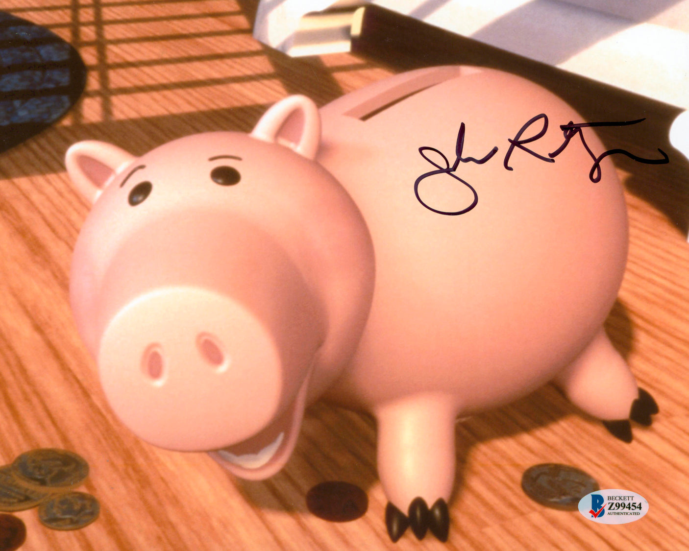 John Ratzenberger Toy Story Authentic Signed 8x10 Photo Autographed BAS #Z99454