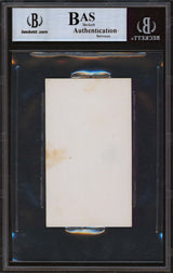 George H.W. Bush Authentic Signed 2.25x3.875 VP White House Card BAS Slabbed