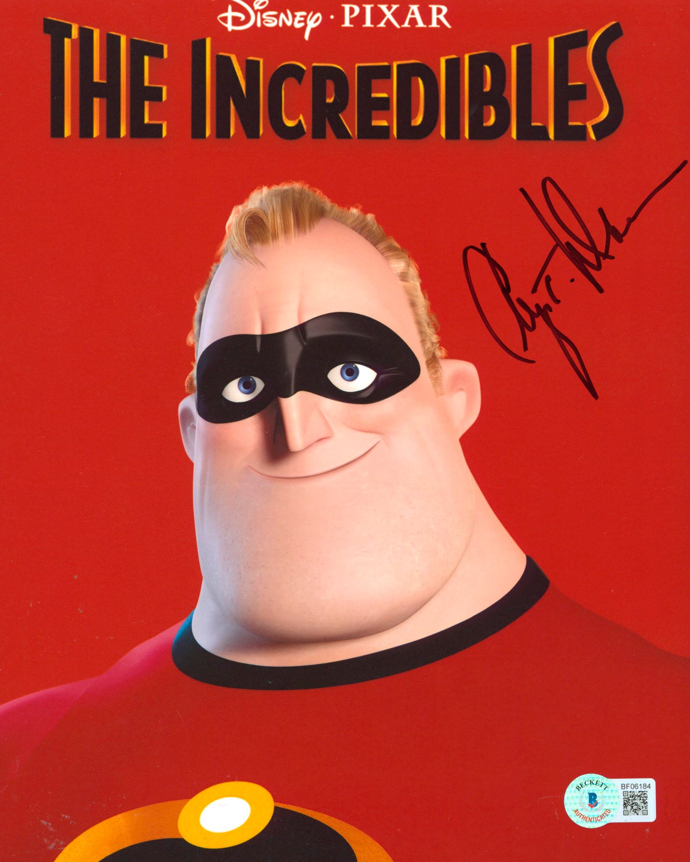 Craig T. Nelson The Incredibles Authentic Signed 8x10 Photo BAS #BF06184