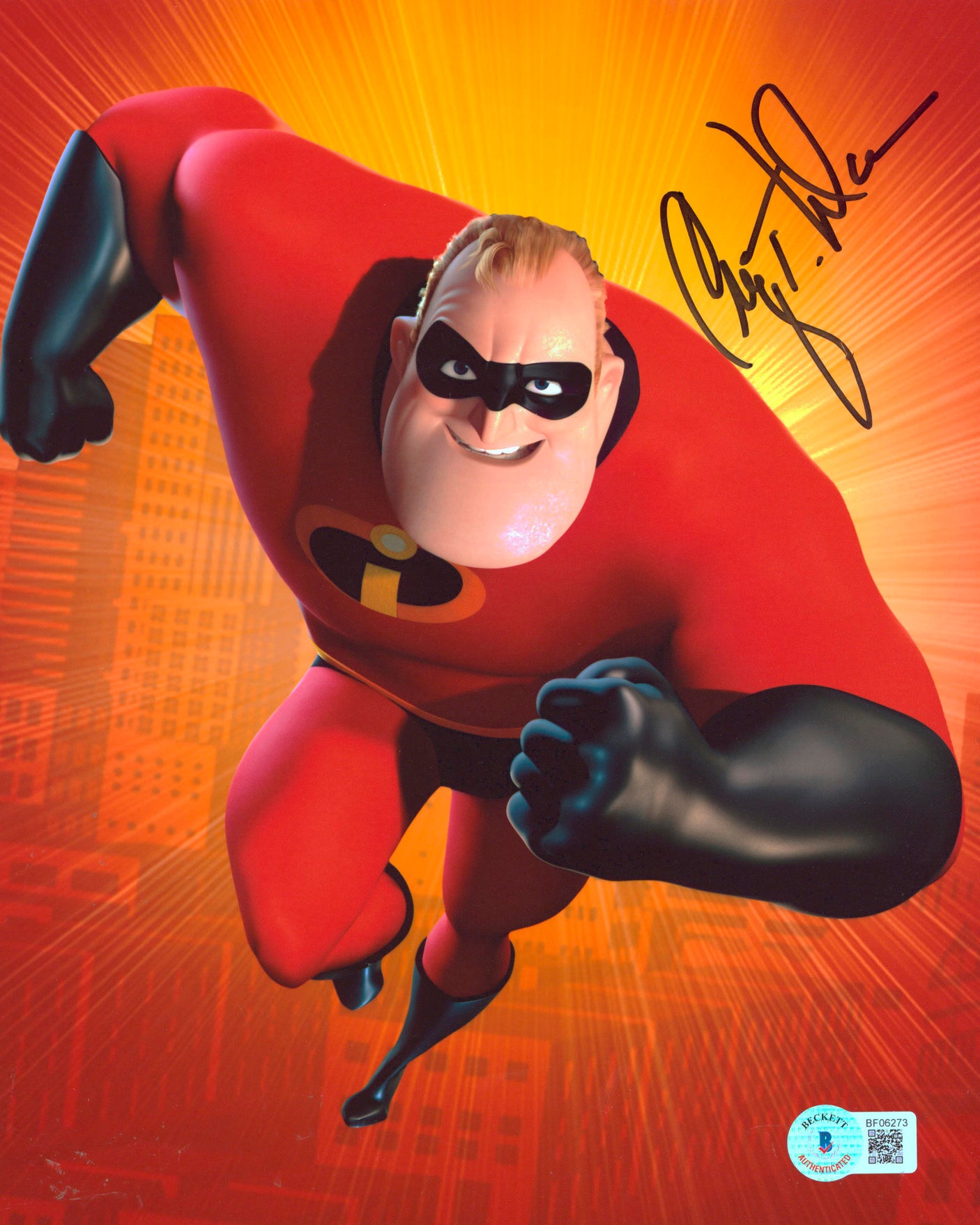 Craig T. Nelson The Incredibles Authentic Signed 8x10 Photo BAS #BF06273