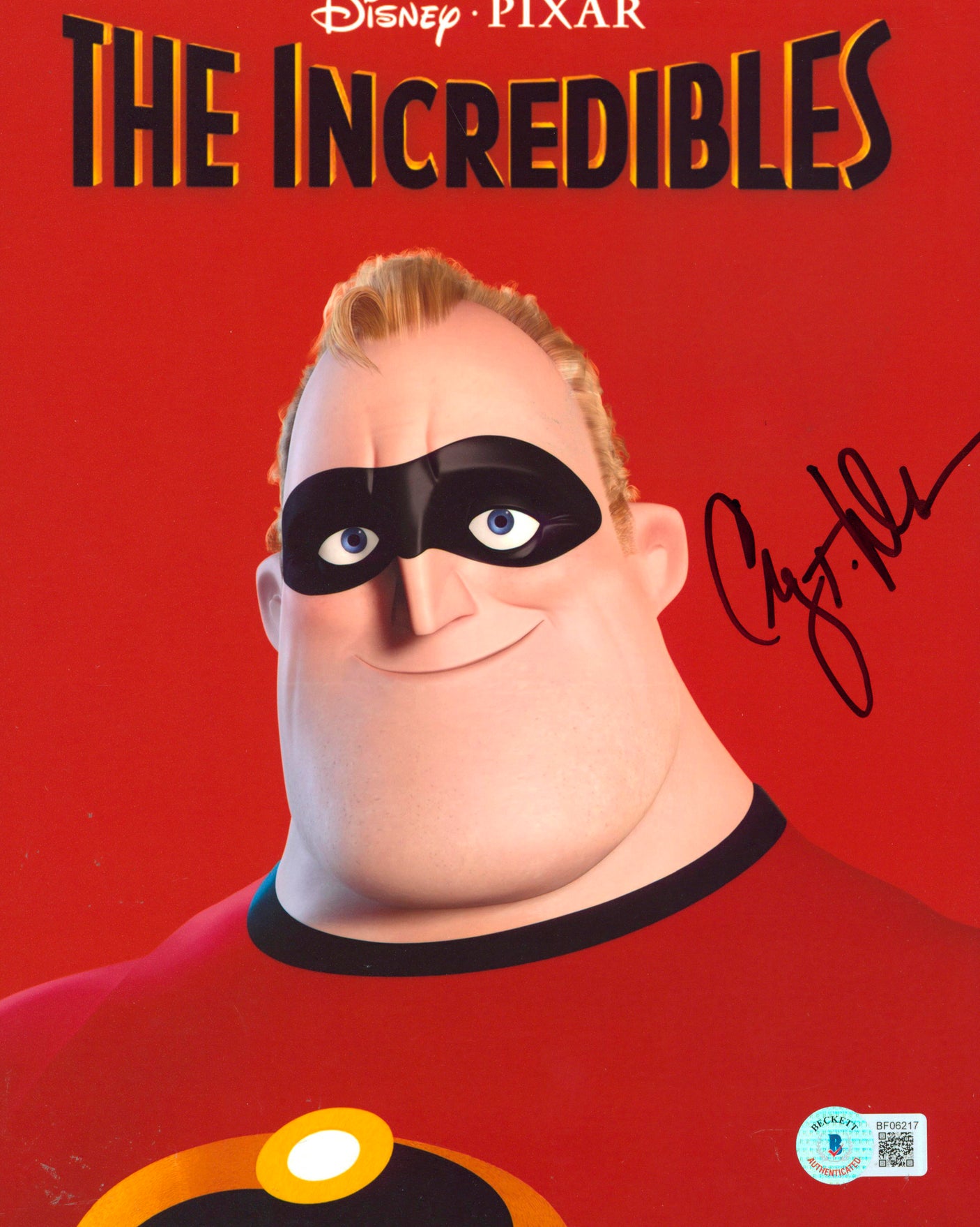 Craig T. Nelson The Incredibles Authentic Signed 8x10 Photo BAS #BF06217