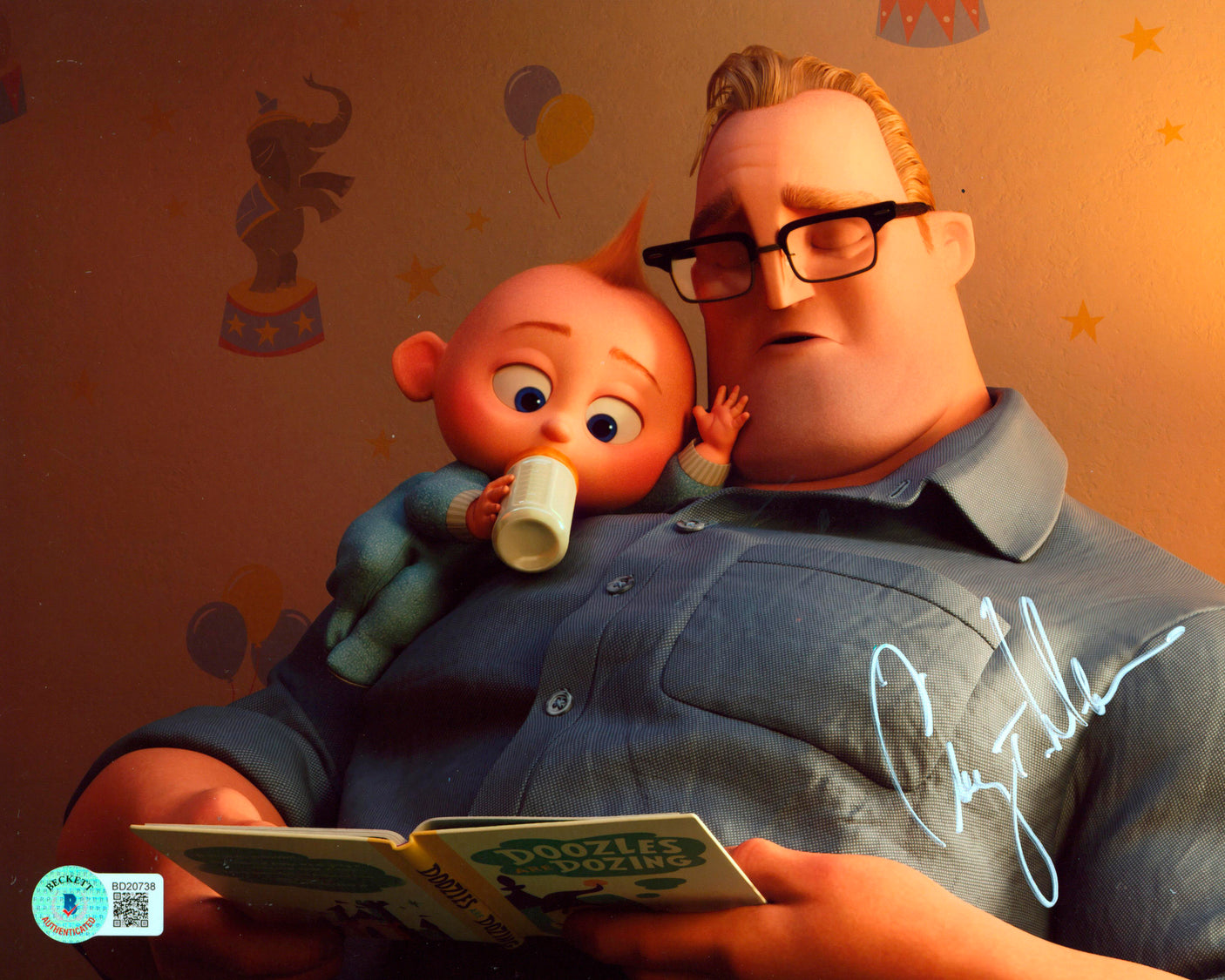 Craig T. Nelson The Incredibles Authentic Signed 8x10 Photo BAS #BD20738