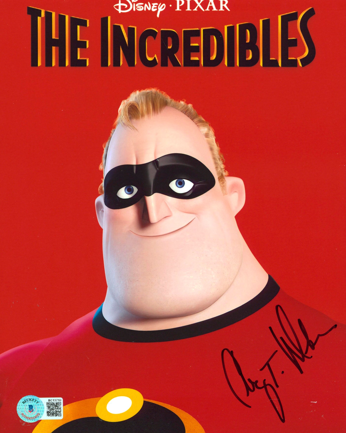 Craig T. Nelson The Incredibles Authentic Signed 8x10 Photo BAS #BC13710