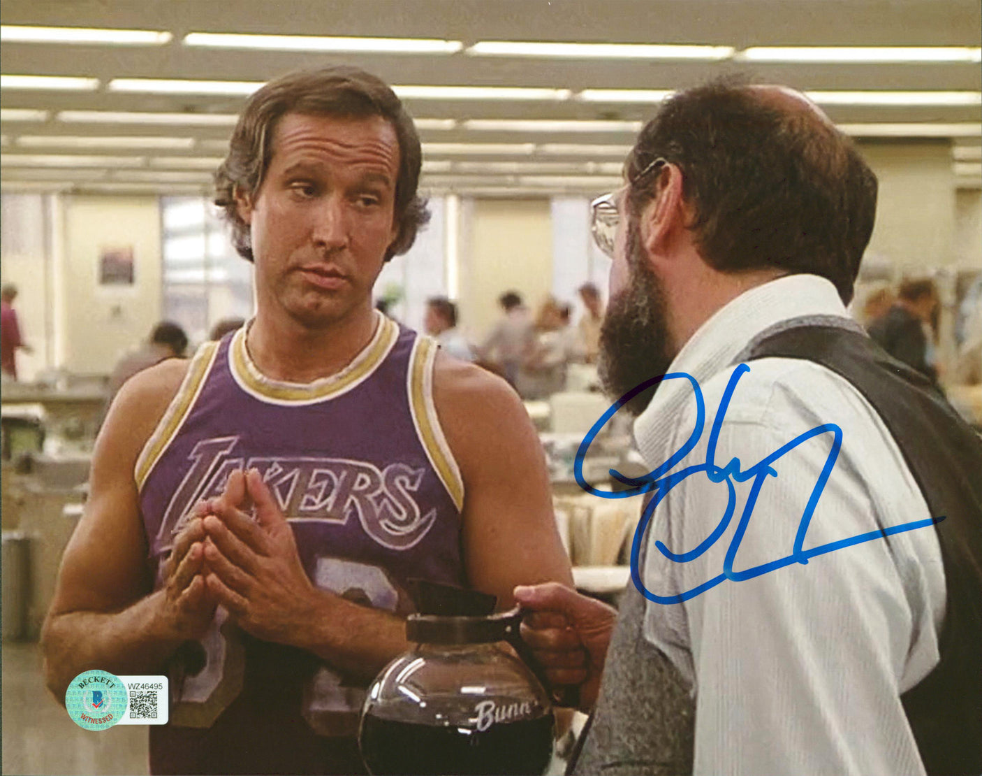 Chevy Chase Fletch Authentic Signed 8x10 Photo w/ Boss BAS Witnessed