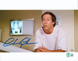 Chevy Chase Fletch Authentic Signed 8x10 Hospital Gown Photo BAS Witnessed
