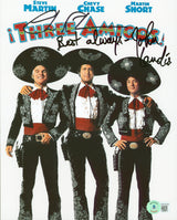 Chevy Chase & John Landis Three Amigos! Authentic Signed 8x10 Photo BAS #WY54199