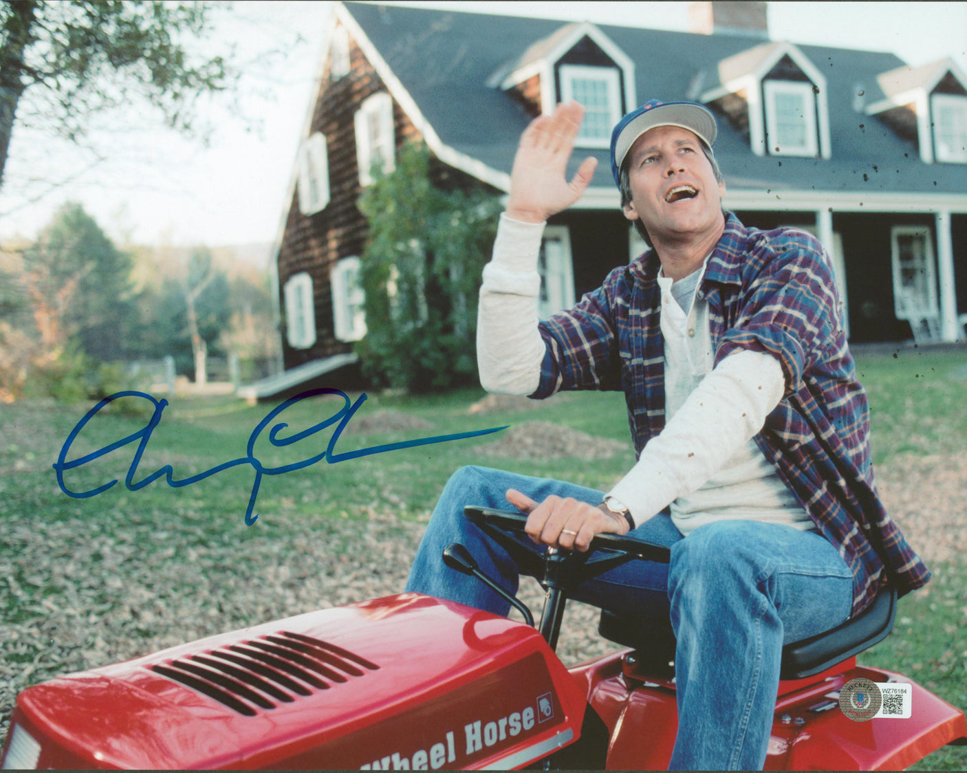Chevy Chase Funny Farm Authentic Signed 11x14 Horizontal Photo BAS Witnessed