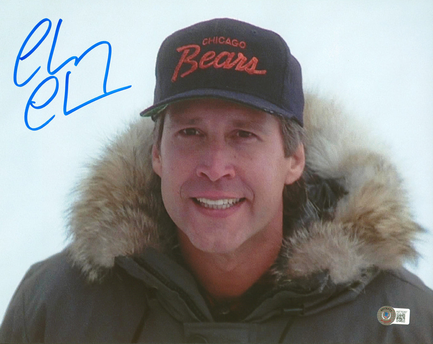 Chevy Chase Christmas Vacation Authentic Signed 11X14 Photo BAS Witnessed 1