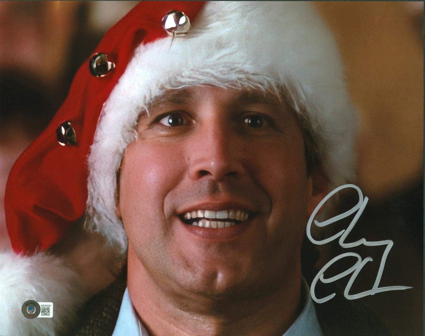 Chevy Chase Christmas Vacation Authentic Signed 11x14 Photo BAS Witness #WZ46581