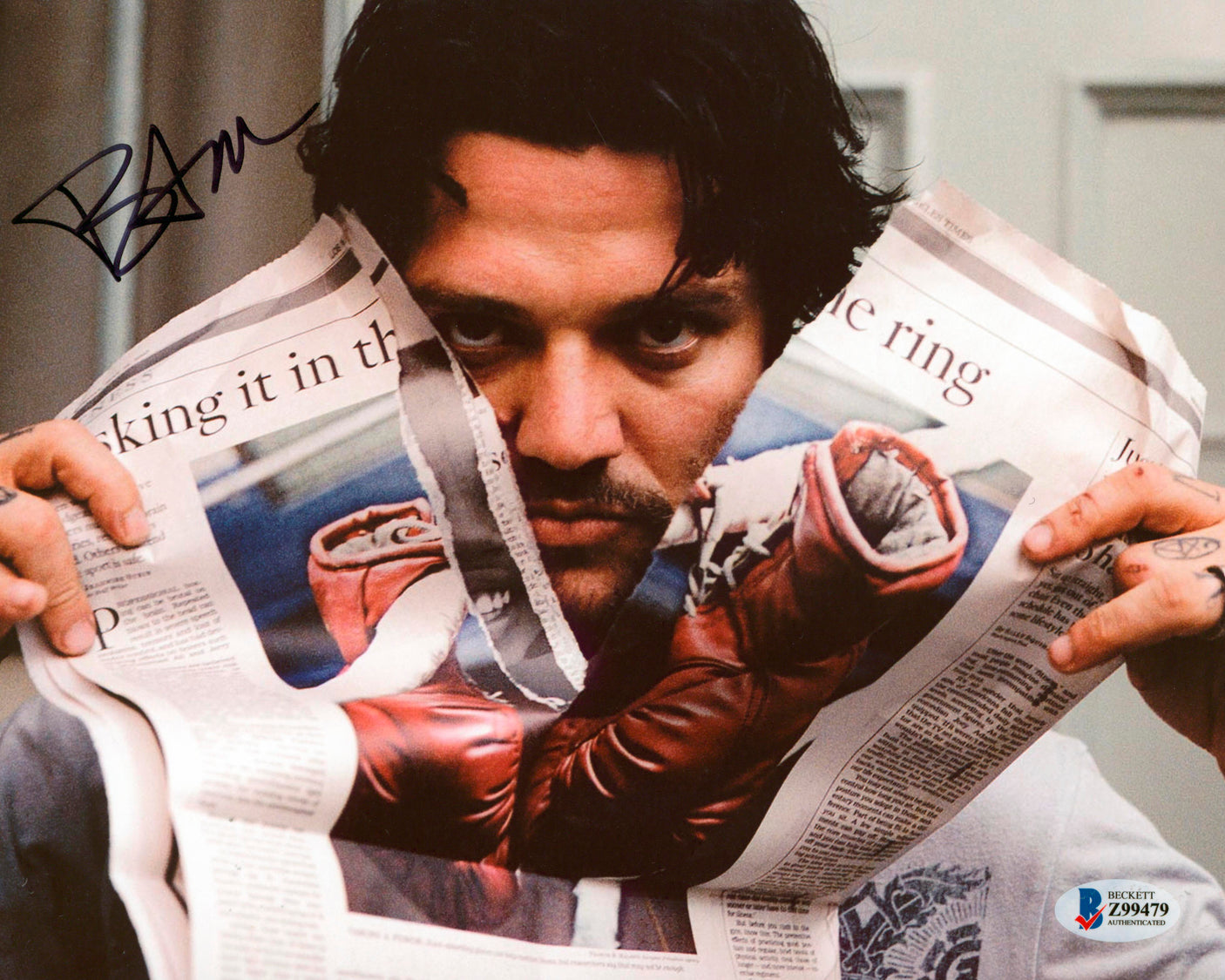 Bam Margera Jackass Authentic Signed 8x10 Photo Autographed BAS #Z99479