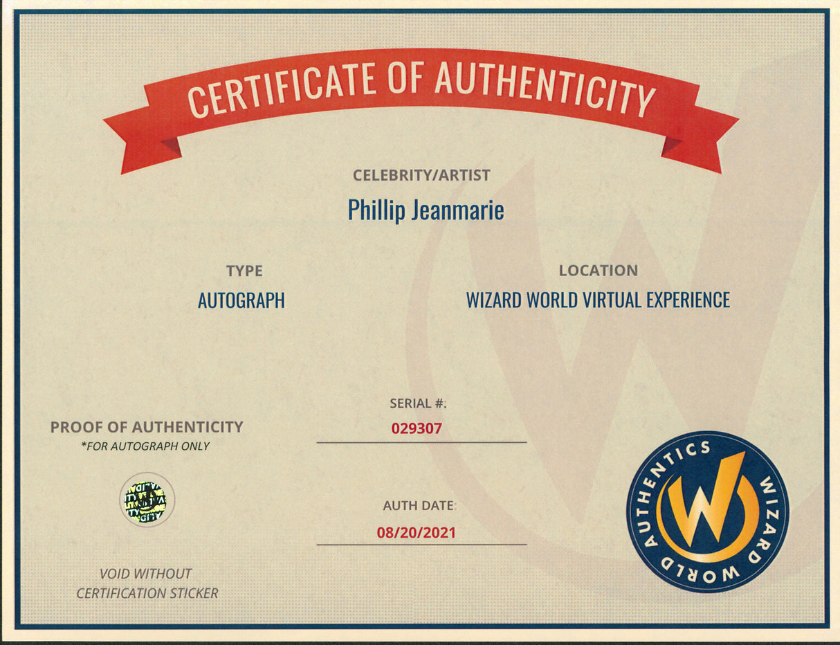 Phillip Jeanmarie Power Rangers Authentic Signed 8x10 Photo Wizard World 4