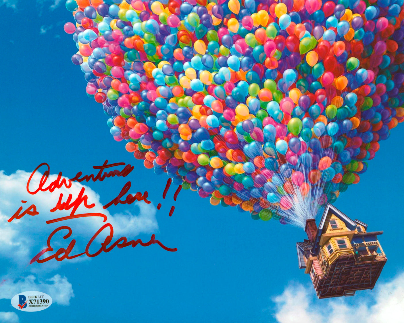 Ed Asner Up "Adventure Is Up" Authentic Signed 8x10 Photo BAS #X71390