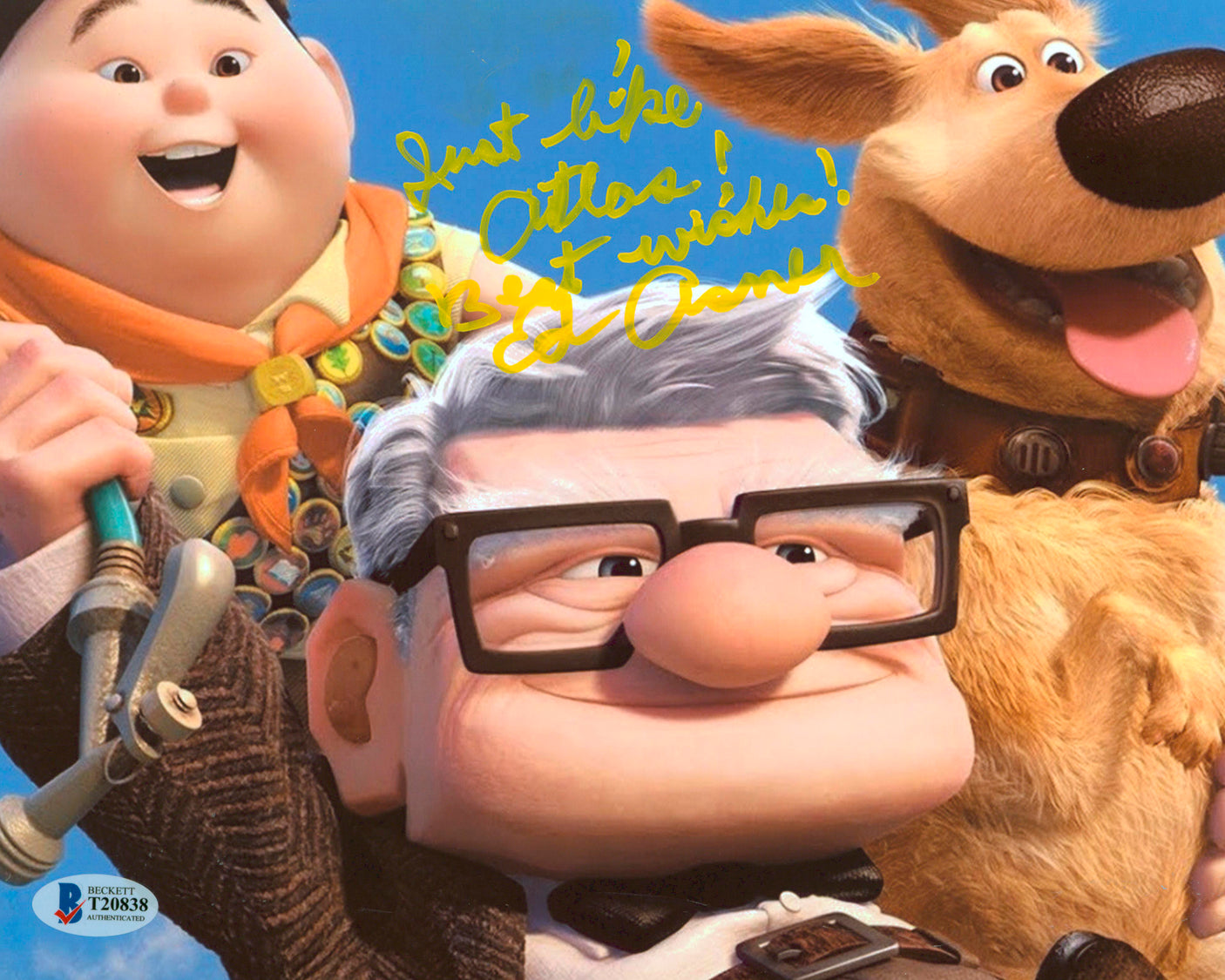 Ed Asner Up "Best Wishes!" Authentic Signed 8x10 Photo Autographed BAS #T20838