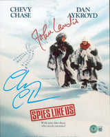 Chevy Chase & John Landis Spies Like Us Authentic Signed 8x10 Photo BAS #W157459
