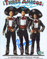 Chevy Chase & John Landis Three Amigos! Authentic Signed 8x10 Photo BAS #W157458