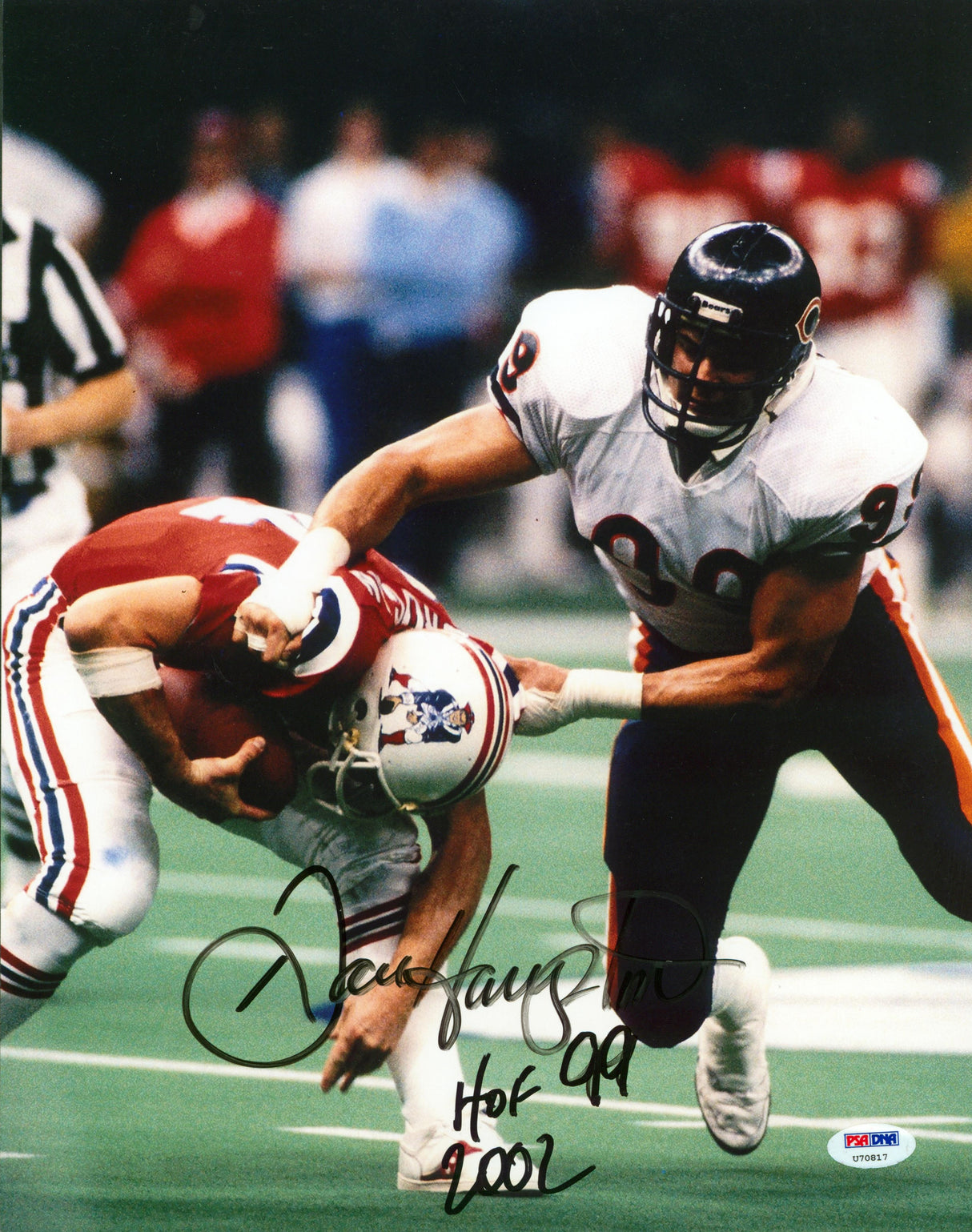 Bears Dan Hampton "HOF 2002" Authentic Signed 11x14 Photo PSA/DNA #U70817
