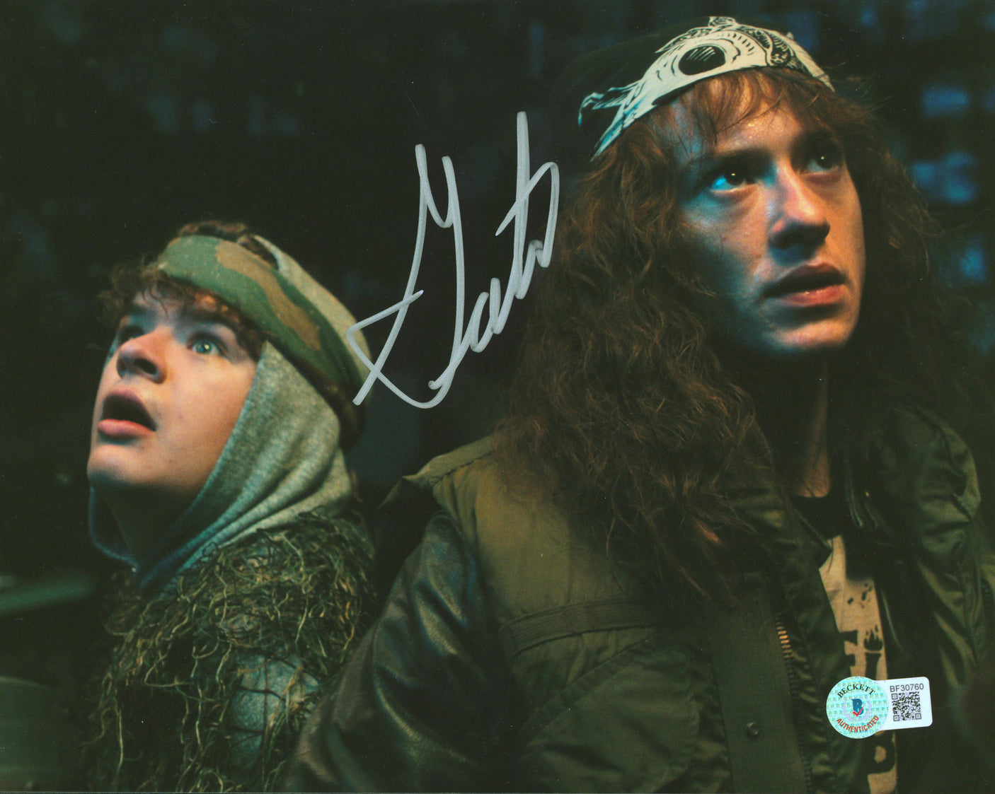 Gaten Matarazzo Stranger Things Authentic Signed 8x10 Horizontal Photo BAS
