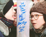 Peter Billingsley & Scott Schwartz A Christmas Story Signed 11x14 Photo BAS