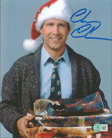 Chevy Chase Christmas Vacation Signed 8x10 Vertical Photo BAS Witnessed #WY36505