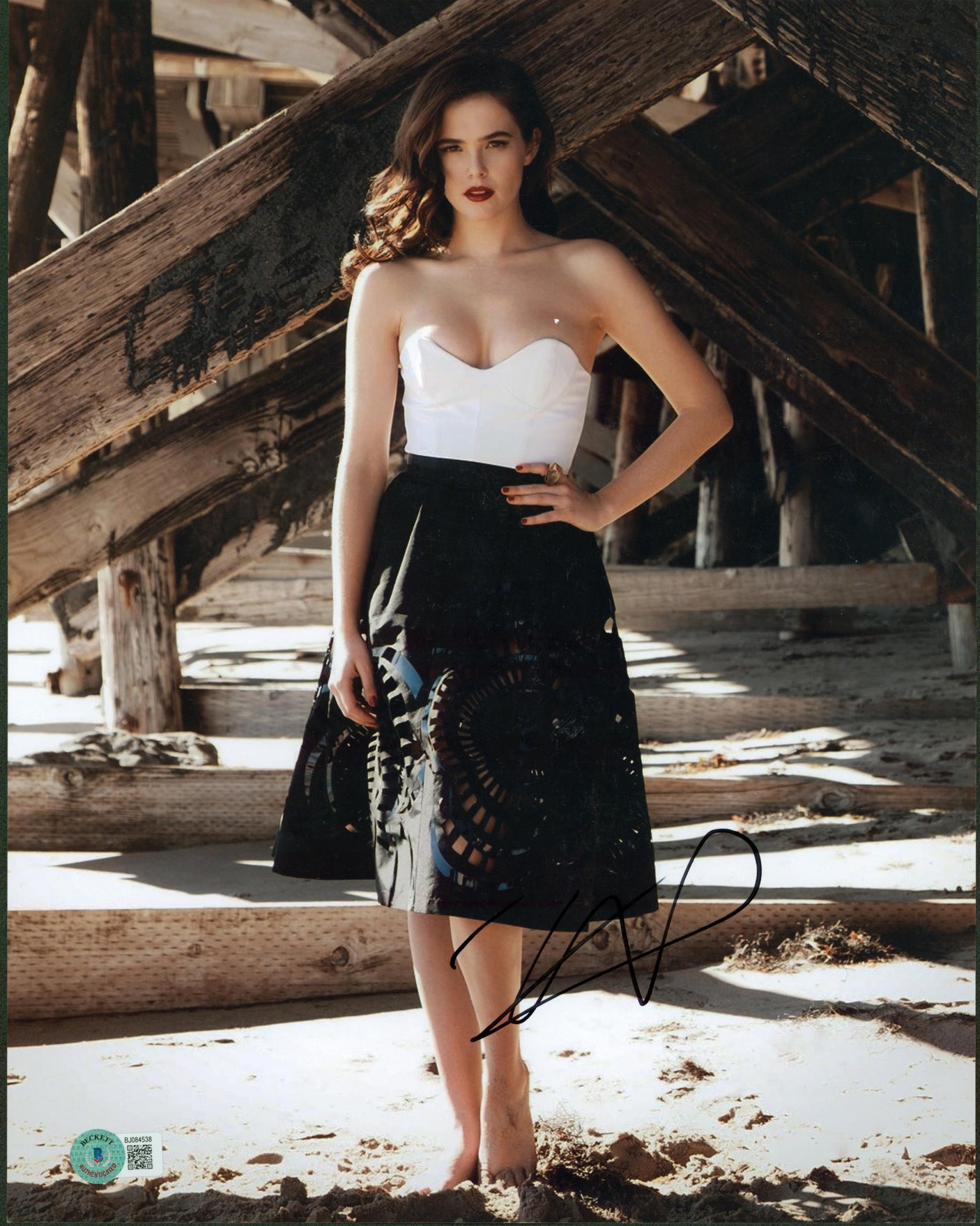 Zoey Deutch Not Okay Authentic Signed 11x14 Photo Autographed BAS #BJ084538
