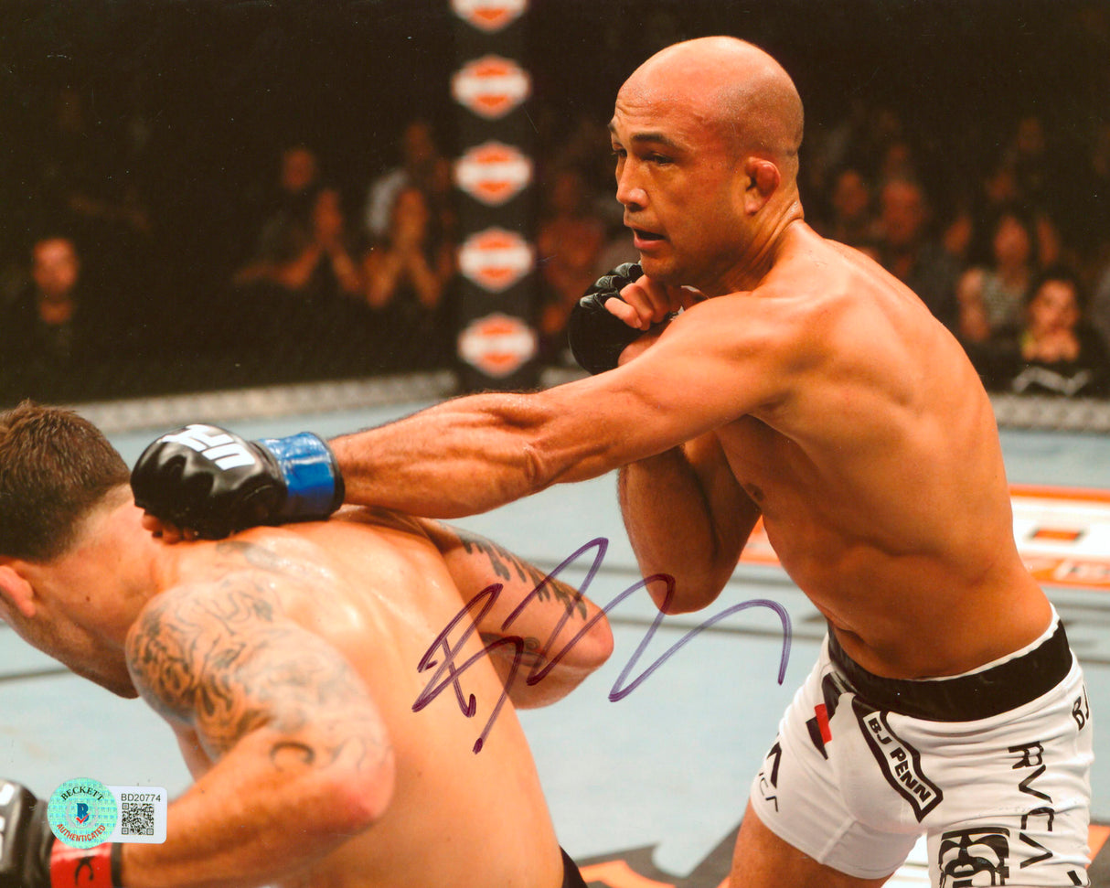 MMA B.J. Penn Authentic Signed 8x10 Photo Autographed BAS #BD20774