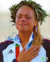 Jennie Finch Summer Olympics "USA" Authentic Signed 8x10 Photo BAS #BC13866