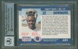 Cowboys Emmitt Smith Signed 1990 Pro Set #685 Rookie Card Auto 10! BAS Slabbed