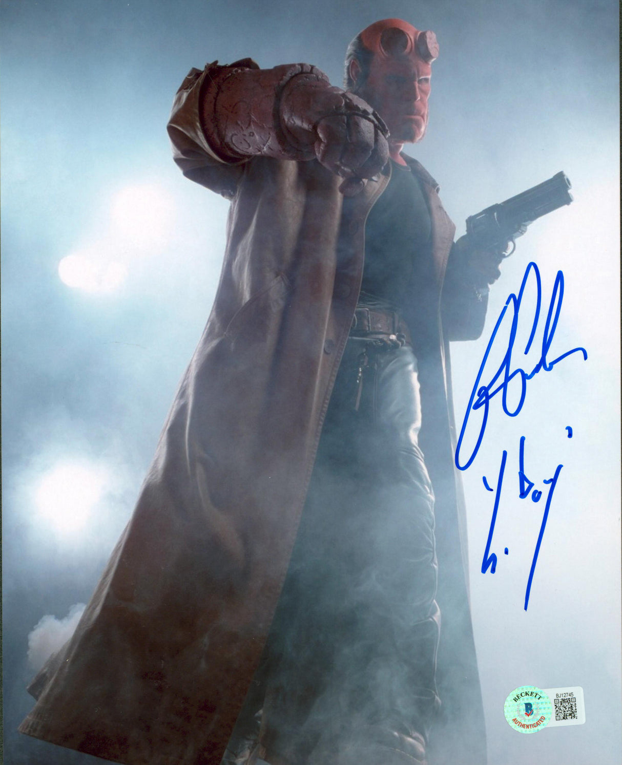 Ron Perlman "Hell Boy" Authentic Signed 8x10 Photo Autographed BAS #BJ12745