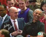 NBA Adam Silver Authentic Signed 8x10 Photo Autographed BAS #BD20795