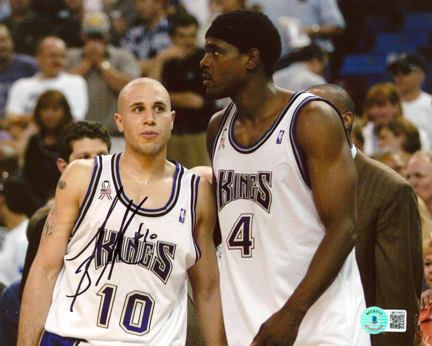Kings Mike Bibby Authentic Signed 8x10 Photo Autographed BAS #BC13972