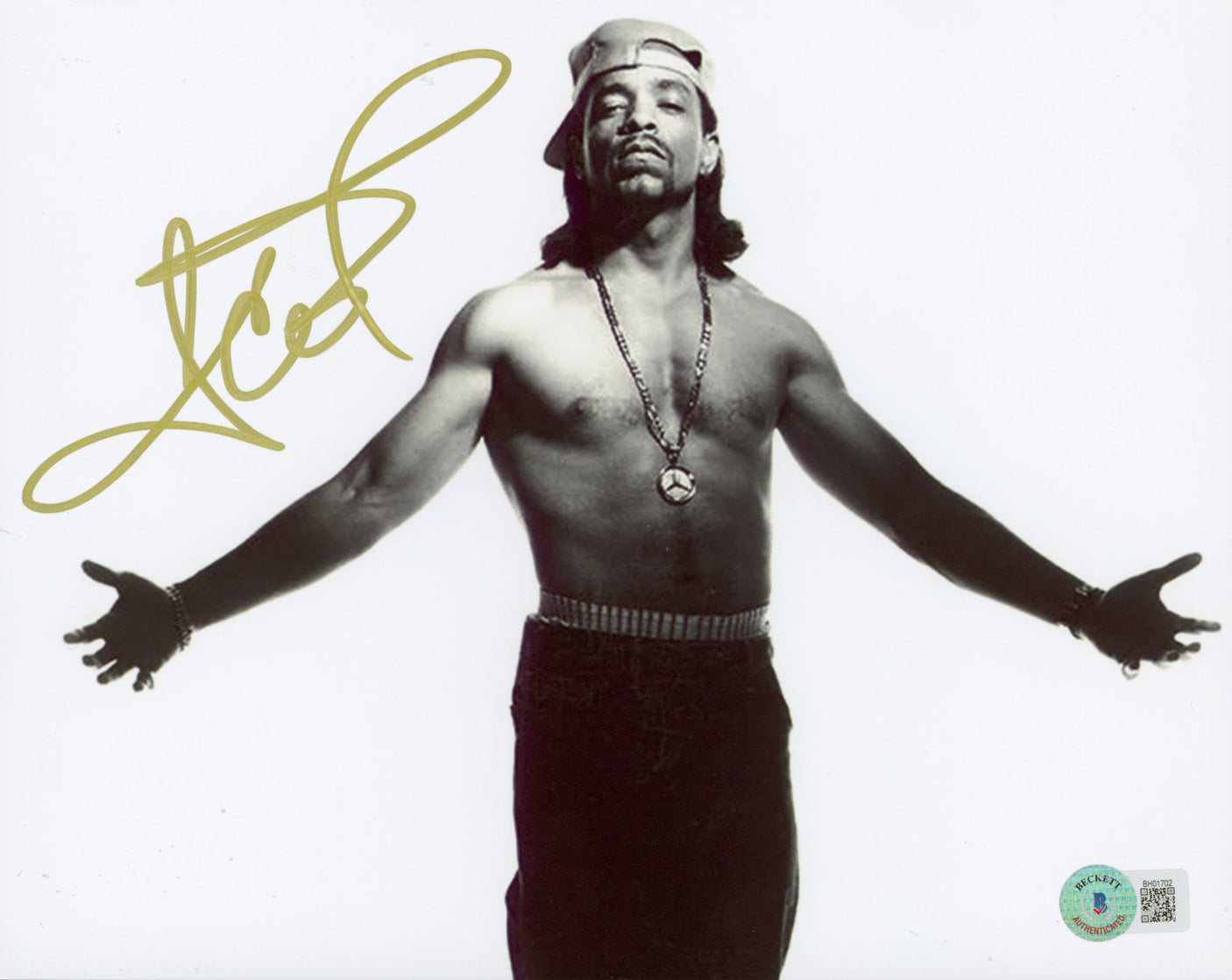 Ice-T Body Count Authentic Signed 8x10 Photo Autographed BAS #BH01702
