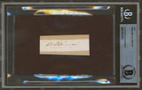 Benjamin Silliman Sr. Authentic Signed .6x2.5 Cut Signature BAS Slabbed