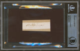 Benjamin Silliman Sr. Authentic Signed .6x2.5 Cut Signature BAS Slabbed