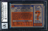 Steelers Jack Lambert "HOF 90" Signed 1976 Topps #220 RC Card Auto 10! BAS Slab