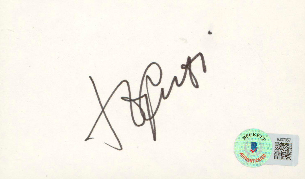 Tony Curtis Some Like It Hot Authentic Signed 3x5 Index Card BAS #BJ07057