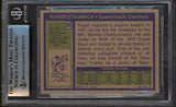 Cowboys Roger Staubach 2x Isnc Signed 1972 Topps #200 Rookie Card BAS Slabbed 2