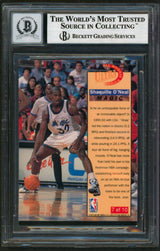 Magic Shaquille O'Neal Signed 1992 Ultra All-Rookies #7 Card Auto 10 BAS Slabbed