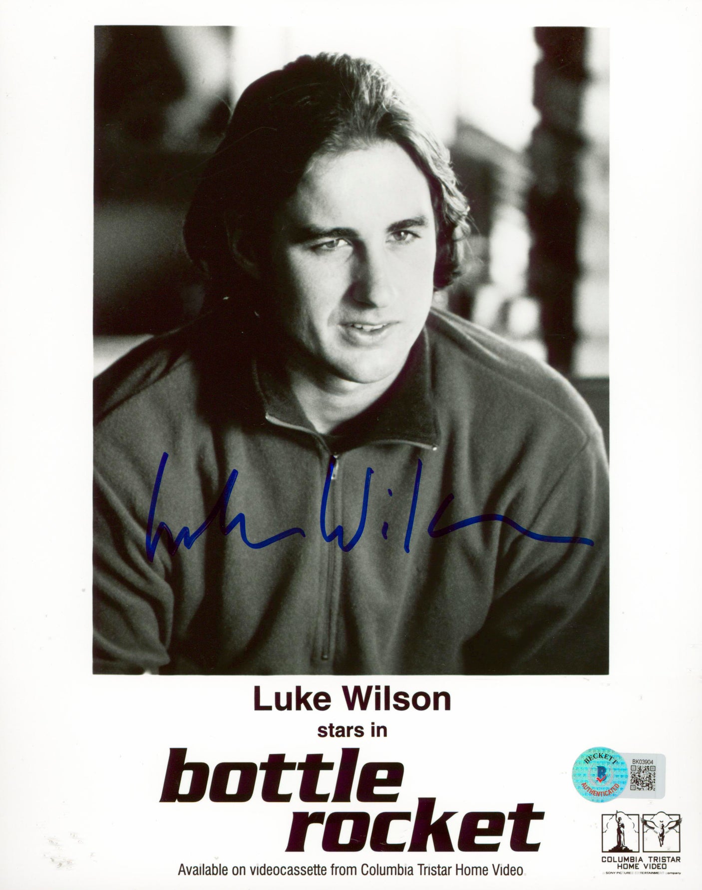 Luke Wilson Bottle Rocket Authentic Signed 8x10 Photo Autographed BAS #BK03904