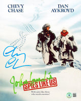 Chevy Chase & John Landis Spies Like Us Authentic Signed 8x10 Photo BAS #BC13621