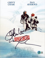 Chevy Chase & John Landis Spies Like Us Signed 8x10 Photo BAS #1W312214