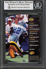 Cowboys Emmitt Smith Authentic Signed 1998 SPX #12 Card Autographed BAS Slabbed
