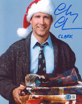 Chevy Chase Christmas Vacation "Clark" Authentic Signed 8x10 Photo BAS #1W385703