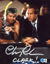 Chevy Chase Vegas Vacation "Clark!" Authentic Signed 8x10 Photo BAS #1W377502