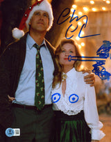 Chevy Chase Christmas Vacation w/ Sketch Signed 8x10 Photo BAS #1W385735